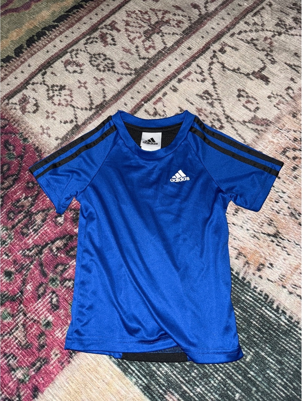 Boys Blue black Jersey adidas 2T toddler striped youth shirt